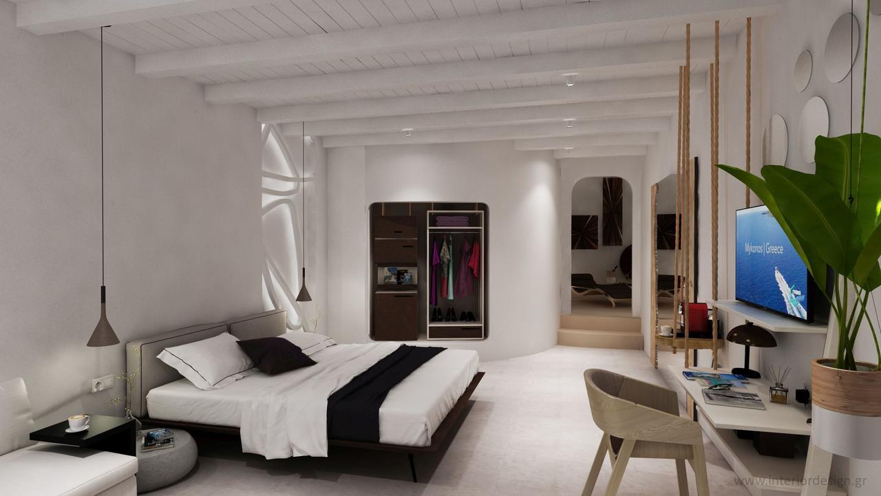 纯正米科诺斯套房酒店 Mykonos Town 外观 照片